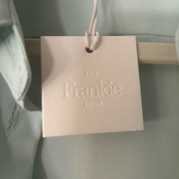 Frankie Shop The Open Concept Mint Green 70’s blouse Size Small - Picture 3 of 7